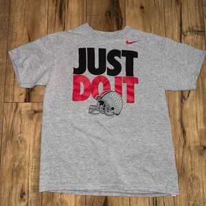 Nike Kids Gray Just Do It Ohio State T-Shirt